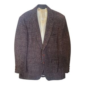 Vintage Alexander Dean 1976 Harris Tweed 42R Tweed Sport Coat Blazer